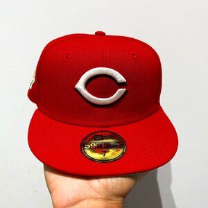 Cincinnati Reds NE 1990 World Series Red Fitted Hat - New